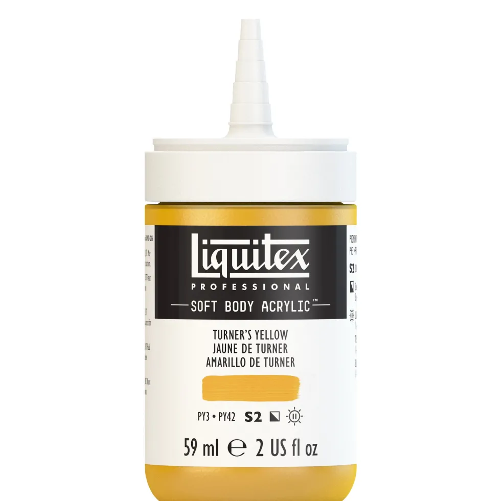Farba akrylowa Soft Body - Liquitex - Turner's Yellow, 59 ml