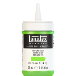 Farba akrylowa Soft Body - Liquitex - Vivid Lime Green, 59 ml