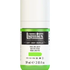 Farba akrylowa Soft Body - Liquitex - Vivid Lime Green, 59 ml