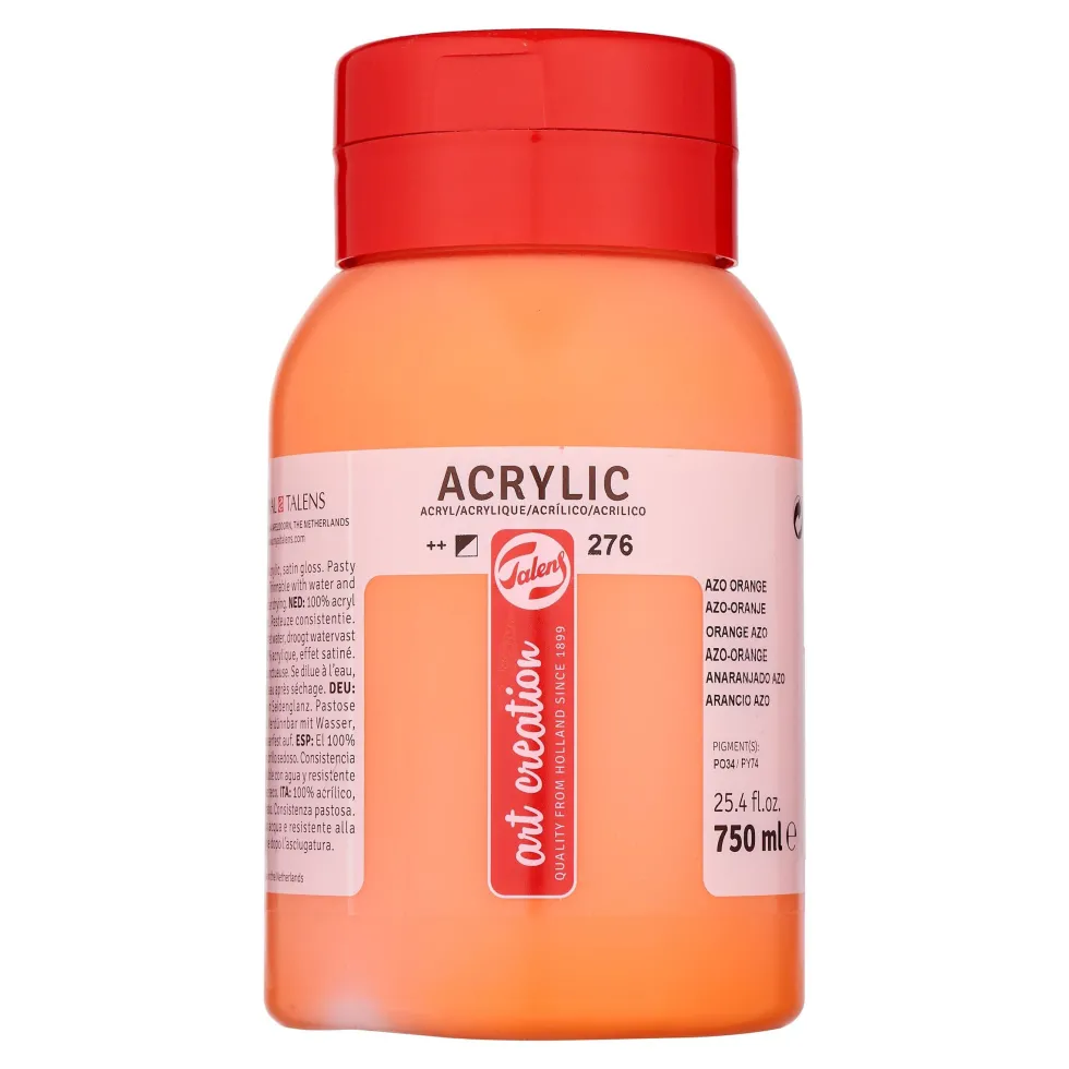 Farba akrylowa - Talens Art Creation - Azo Orange, 750 ml