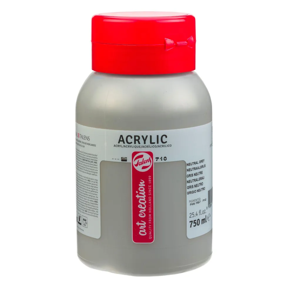 Farba akrylowa - Talens Art Creation - 710, Neutral Grey, 750 ml