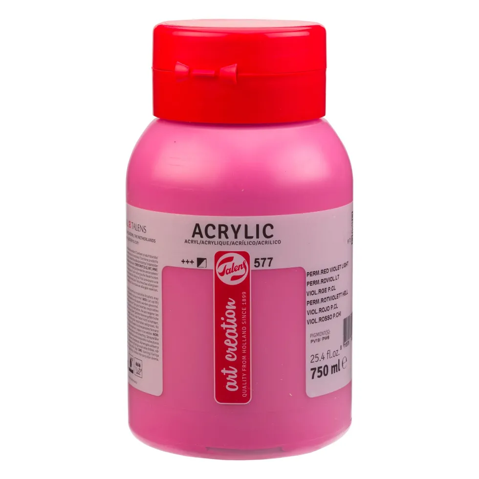 Farba akrylowa - Talens Art Creation - 577, Permanent Red Violet Light, 750 ml