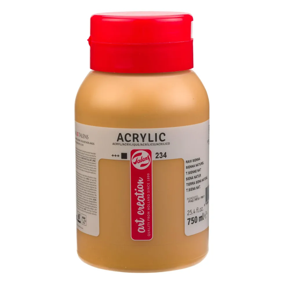 Farba akrylowa - Talens Art Creation - 234, Raw Sienna, 750 ml
