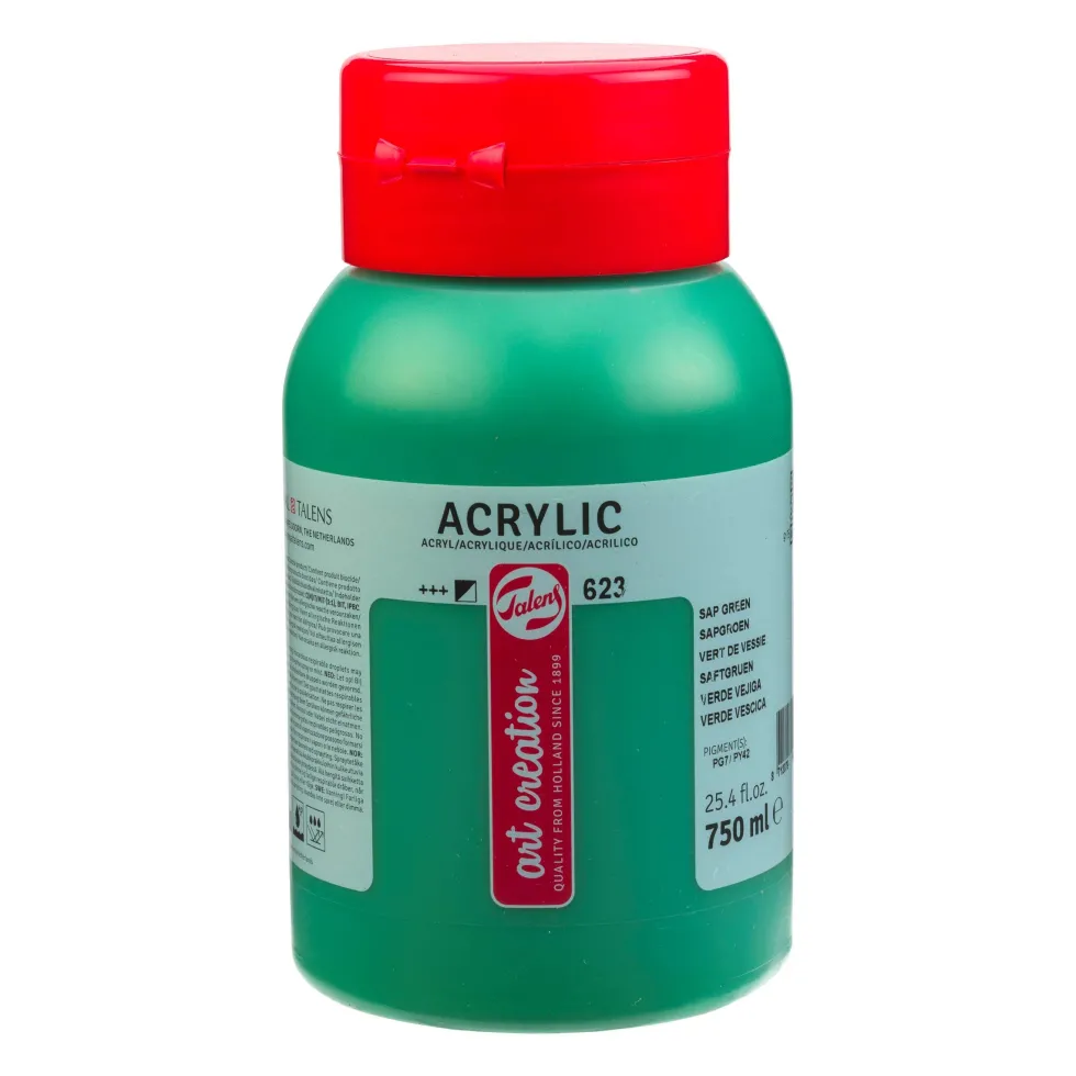 Farba akrylowa - Talens Art Creation - 623, Sap Green, 750 ml