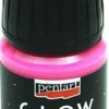 Farba akrylowa świecąca w ciemności - Pentart - różowa 30 ml