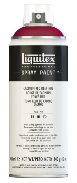 Farba akrylowa w spray'u - Liquitex - Cadmium Red Deep Hue, 400 ml