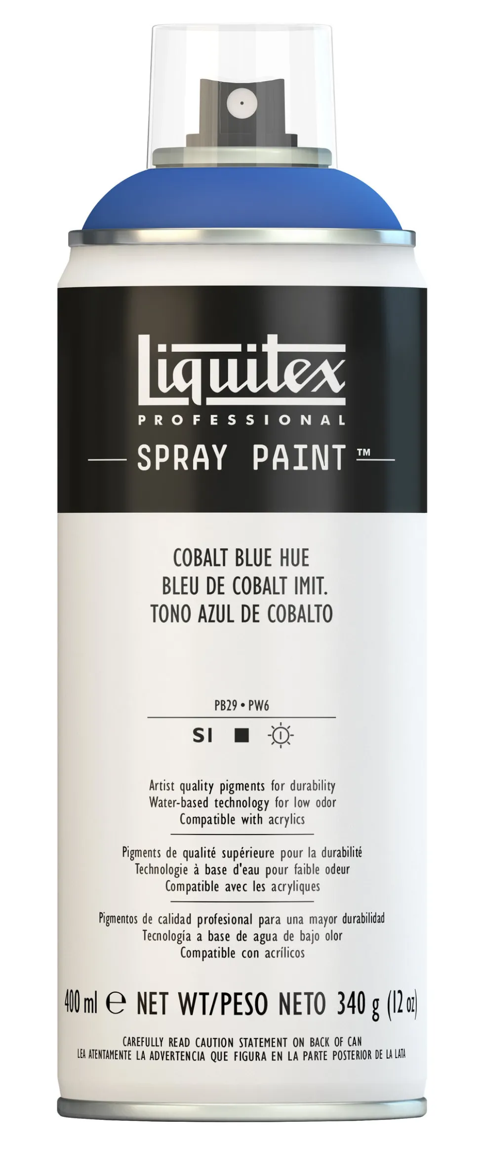 Farba akrylowa w spray'u - Liquitex - Cobalt Blue Hue, 400 ml