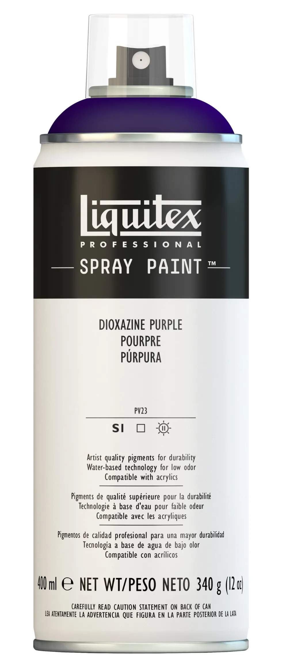 Farba akrylowa w spray'u - Liquitex - Dioxazineazine Purple, 400 ml