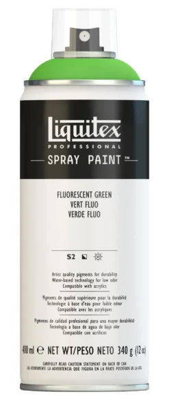 Farba akrylowa w spray'u - Liquitex - Fluorescent Green, 400 ml