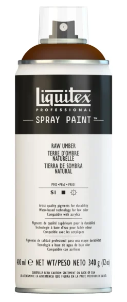 Farba akrylowa w spray'u - Liquitex - Raw Umber, 400 ml