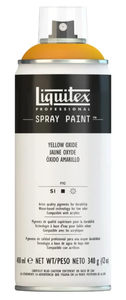 Farba akrylowa w spray'u - Liquitex - Yellow Oxide, 400 ml