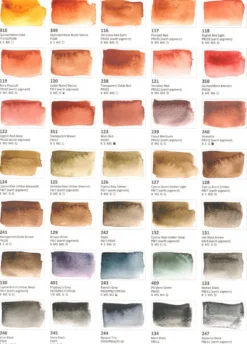 Farba akwarelowa Aquarius - Roman Szmal - 237, Czerwień bauksytowa transparentna, kostka