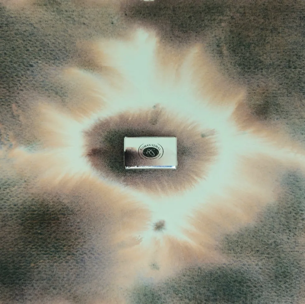 Farba akwarelowa Aquarius - Roman Szmal - 384, Lava, kostka
