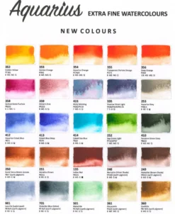 Farba akwarelowa Aquarius - Roman Szmal - 410, Zieleń perylenowa ciemna, kostka