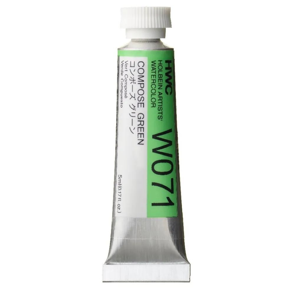 Farba akwarelowa Artists’ Watercolor - Holbein - Compose Green, 5 ml