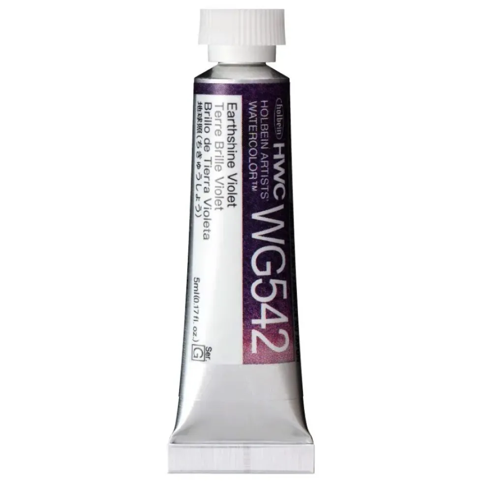 Farba akwarelowa Artists’ Watercolor - Holbein - Earthshine Violet, 5 ml