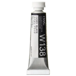 Farba akwarelowa Artists’ Watercolor - Holbein - Ivory Black, 5 ml