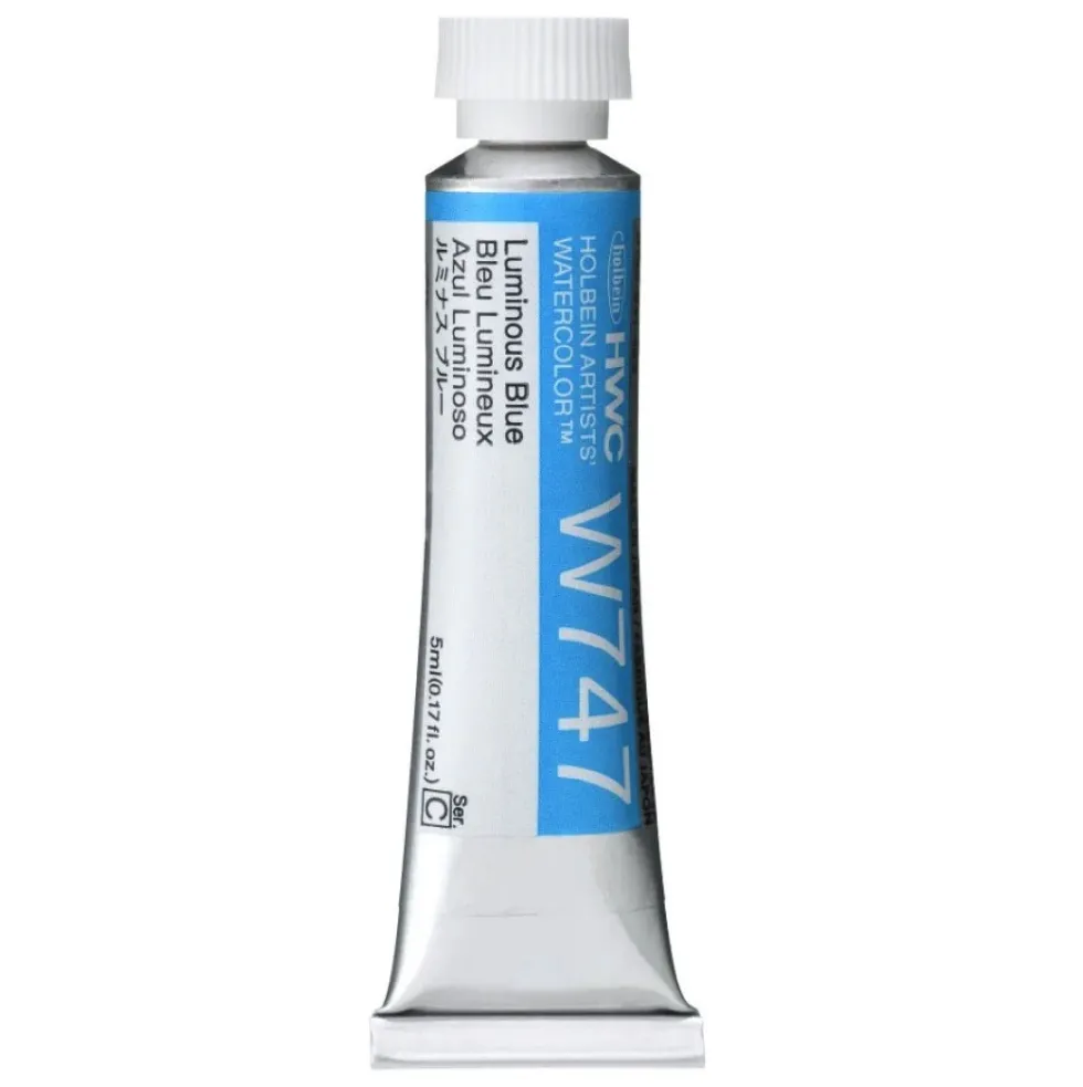 Farba akwarelowa Artists’ Watercolor - Holbein - Luminous Blue, 5 ml