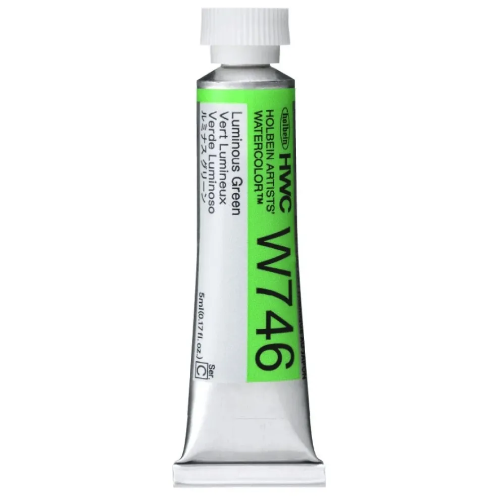 Farba akwarelowa Artists’ Watercolor - Holbein - Luminous Green, 5 ml