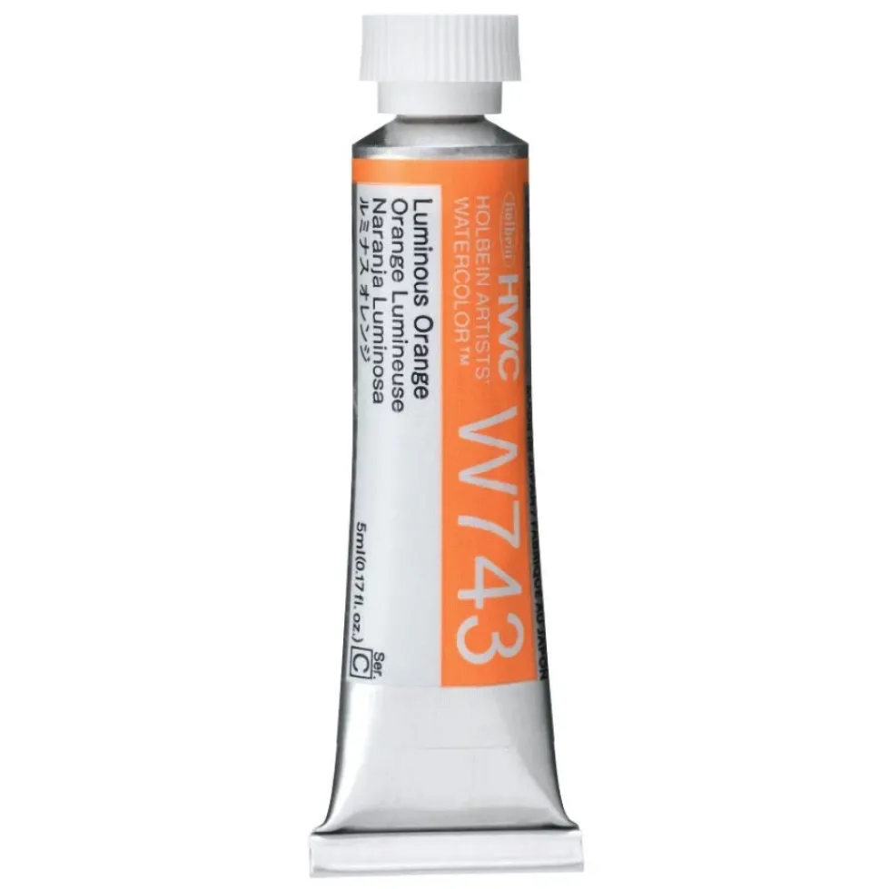 Farba akwarelowa Artists’ Watercolor - Holbein - Luminous Orange Red, 5 ml