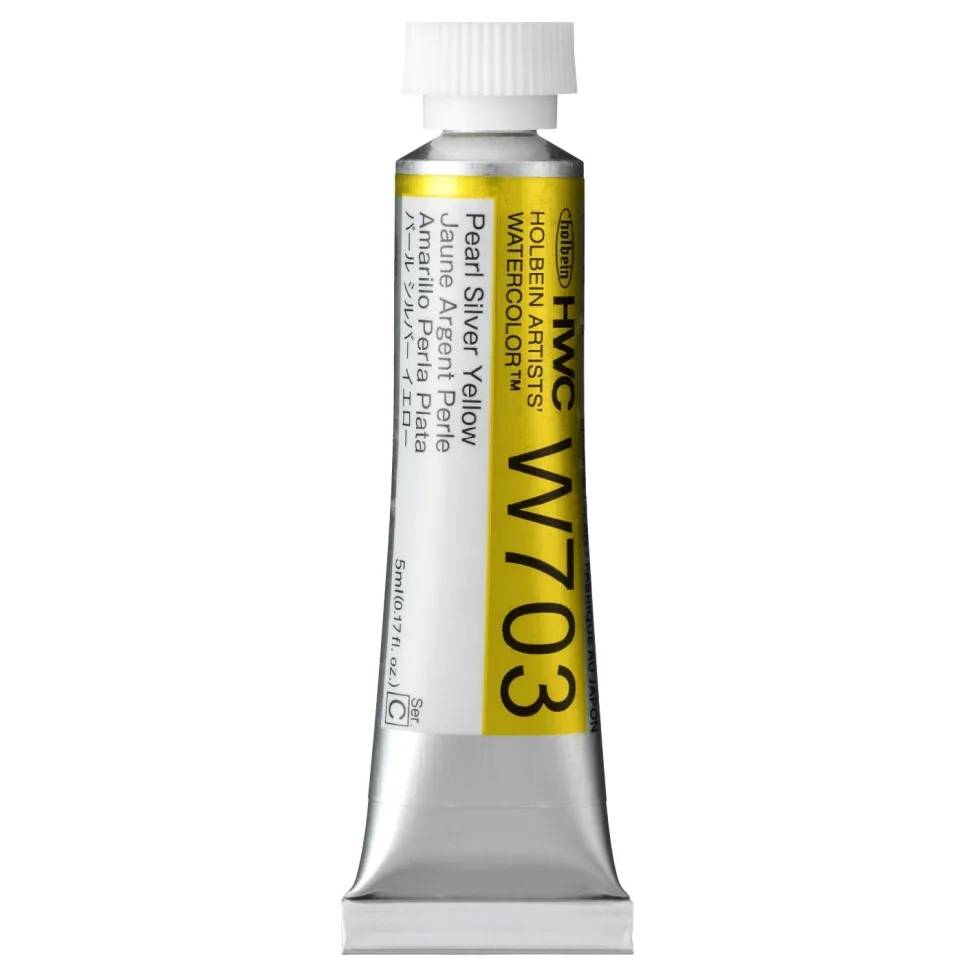 Farba akwarelowa Artists’ Watercolor - Holbein - Pearl Silver Yellow 5 ml