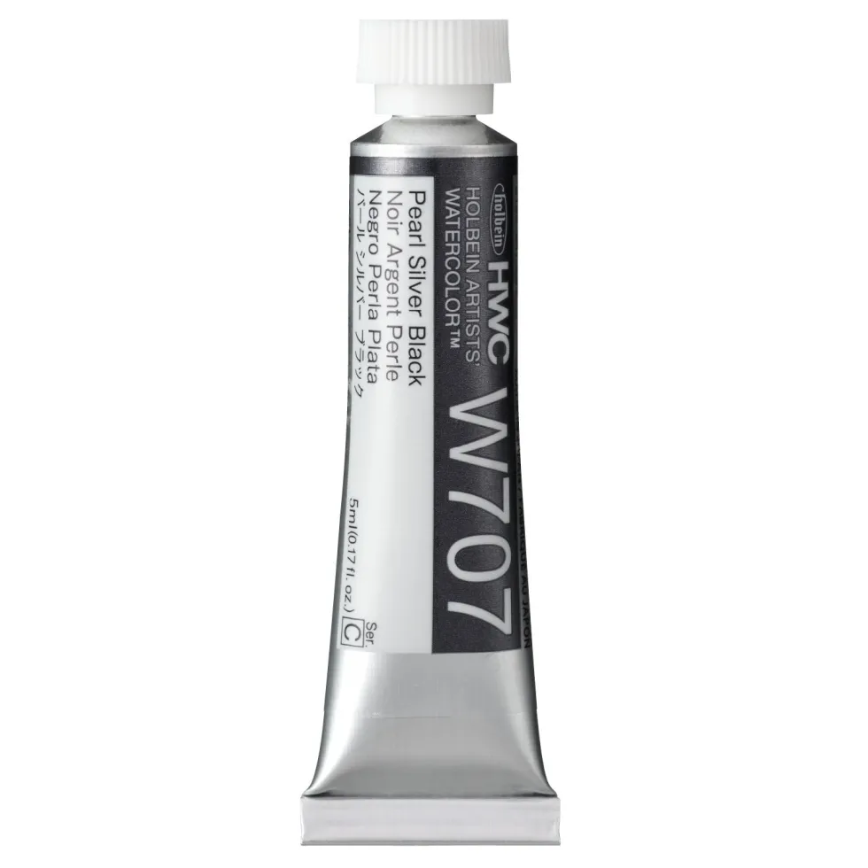 Farba akwarelowa Artists’ Watercolor - Holbein - Pearl Silver Black 5 ml