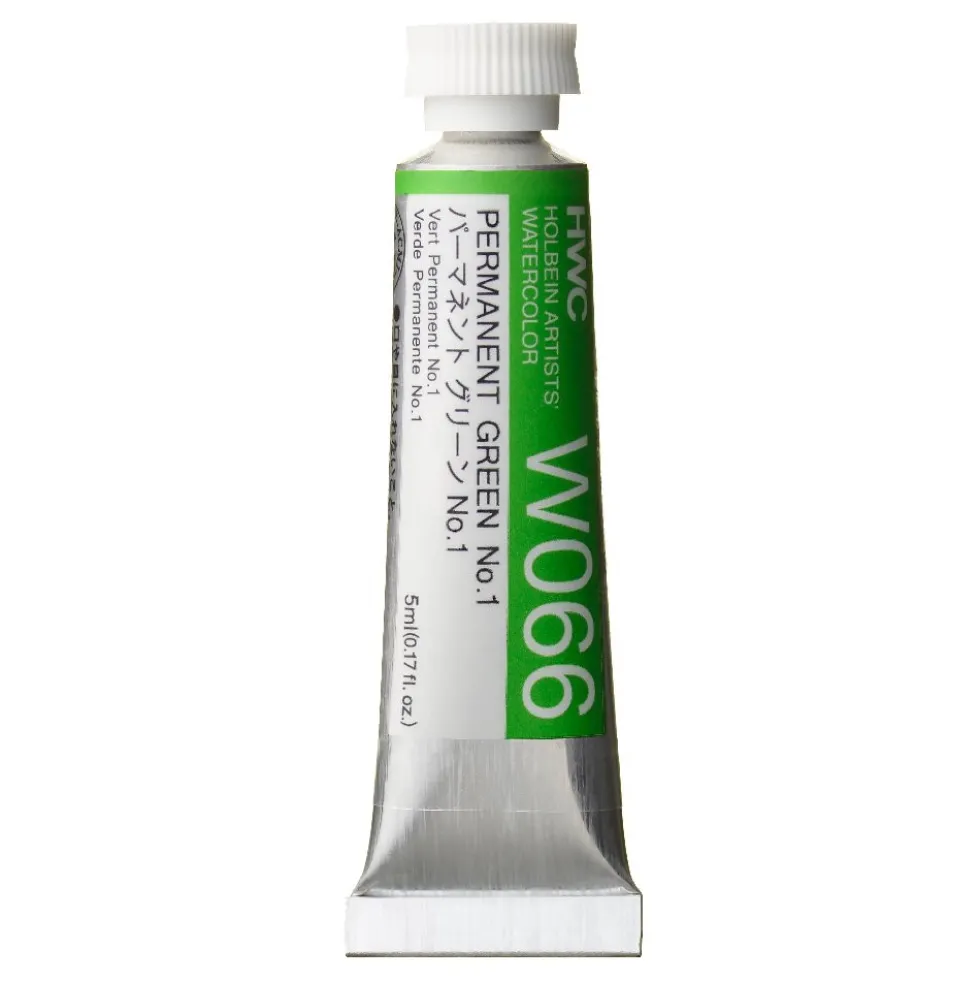Farba akwarelowa Artists’ Watercolor - Holbein - Permanent Green 1, 5 ml