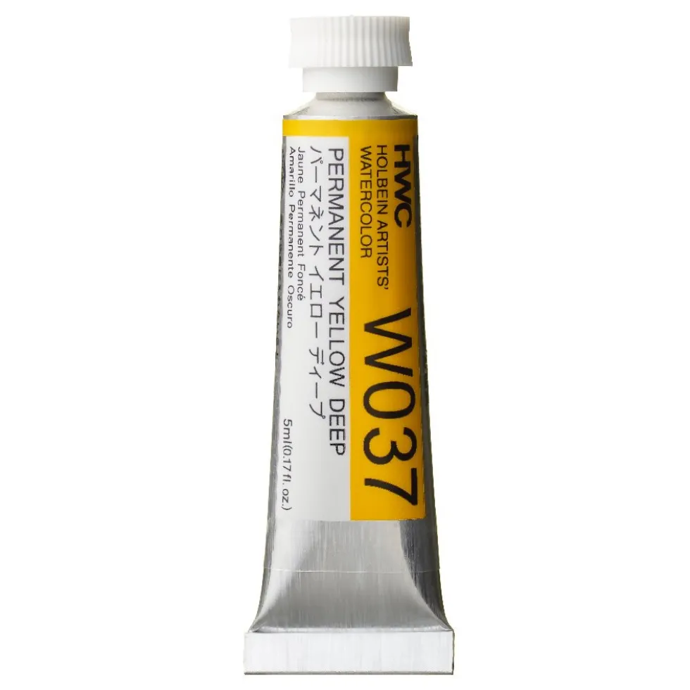 Farba akwarelowa Artists’ Watercolor - Holbein - Permanent Yellow Deep, 5 ml