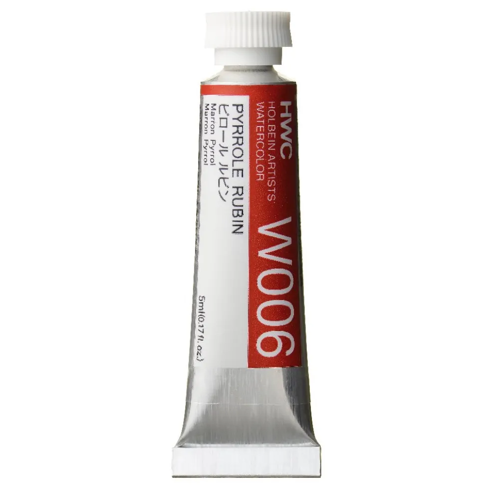 Farba akwarelowa Artists’ Watercolor - Holbein - Pyrrole Rubin, 5 ml
