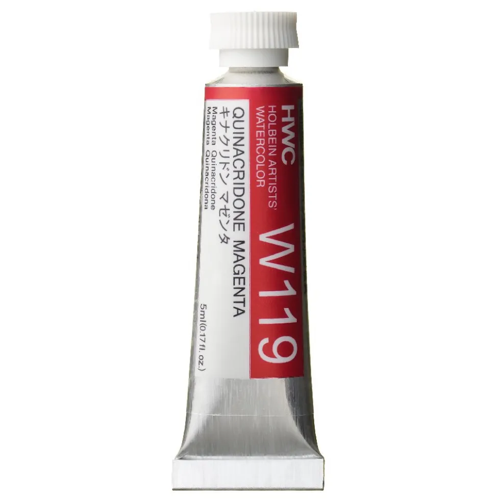 Farba akwarelowa Artists’ Watercolor - Holbein - Quinacridone Magenta, 5 ml