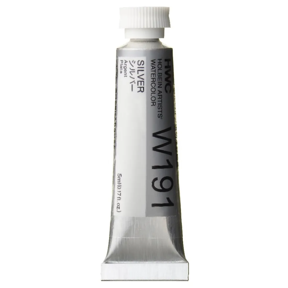 Farba akwarelowa Artists’ Watercolor - Holbein - Silver, 5 ml