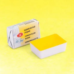 Farba akwarelowa Białe Noce - St. Petersburg - Cadmium Yellow Medium, kostka