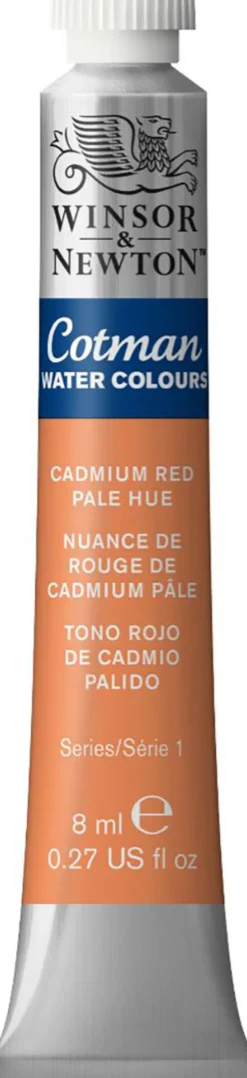 Farba akwarelowa Cotman - Winsor & Newton - Cadmium Red Pale Hue, 8 ml