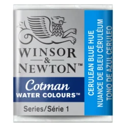 Farba akwarelowa Cotman - Winsor & Newton - Cerulean Blue Hue, półkostka