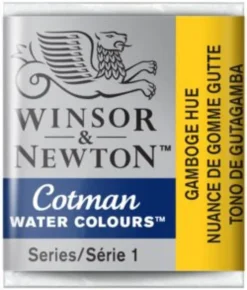 Farba akwarelowa Cotman - Winsor & Newton - Gamboge Hue, półkostka