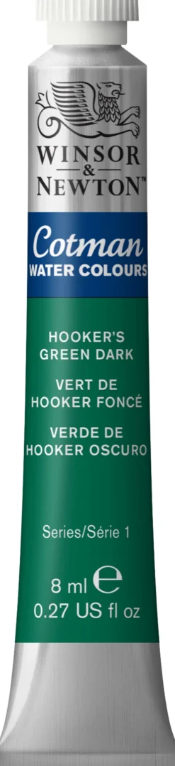 Farba akwarelowa Cotman - Winsor & Newton - Hooker's Green Dark, 8 ml