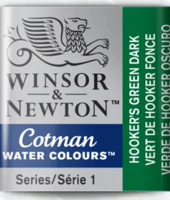 Farba akwarelowa Cotman - Winsor & Newton - Hooker's Green Dark, półkostka