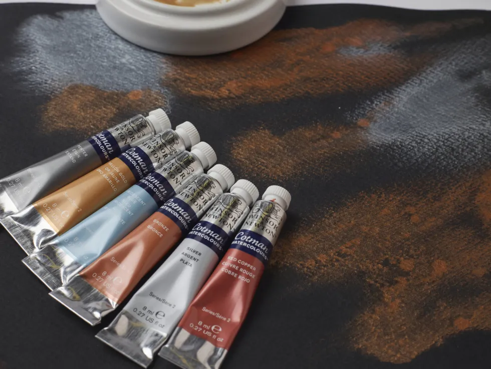 Farba akwarelowa Cotman - Winsor & Newton - Iridescent Blue, 8 ml