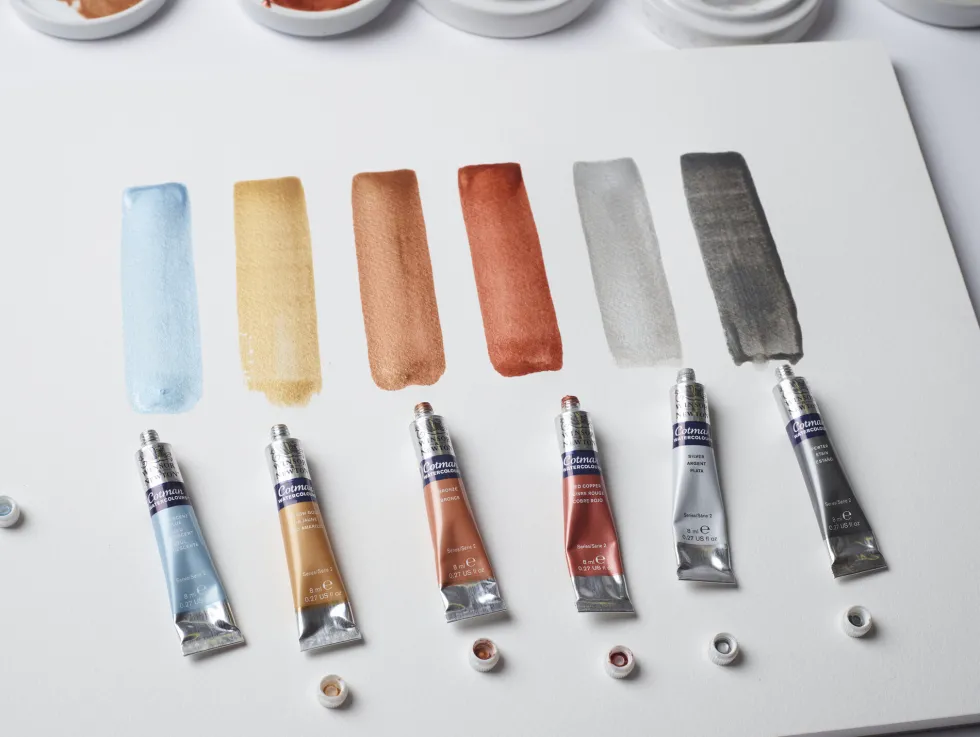 Farba akwarelowa Cotman - Winsor & Newton - Pewter, 8 ml
