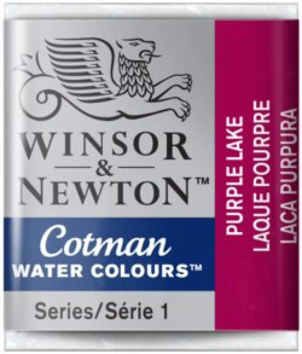Farba akwarelowa Cotman - Winsor & Newton - Purple Lake, półkostka