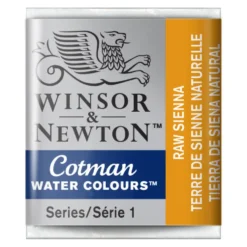 Farba akwarelowa Cotman - Winsor & Newton - Raw Sienna, półkostka