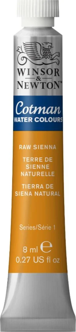 Farba akwarelowa Cotman - Winsor & Newton - Raw Sienna Row, 8 ml