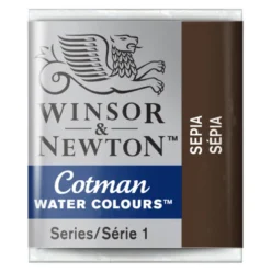 Farba akwarelowa Cotman - Winsor & Newton - Sepia, półkostka