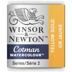 Farba akwarelowa Cotman - Winsor & Newton - Yellow Gold, półkostka