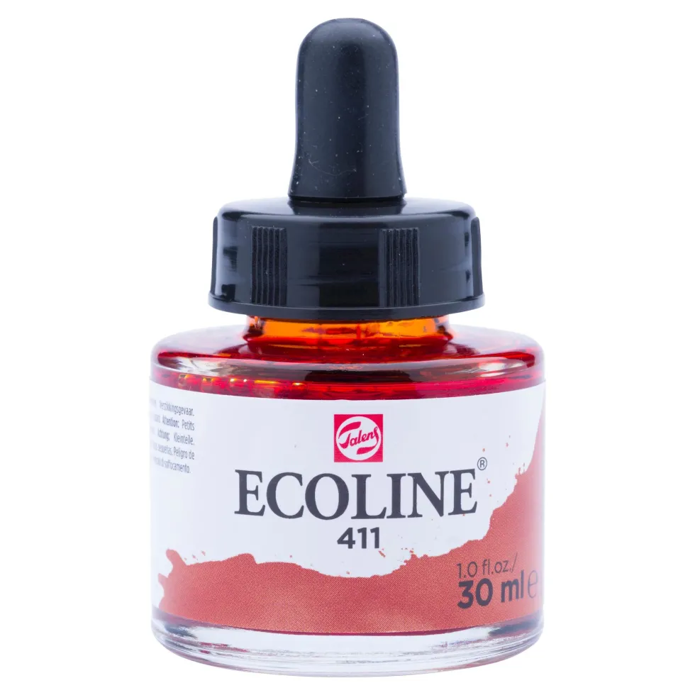 Farba akwarelowa Ecoline - Talens - Burnt Sienna, 30 ml