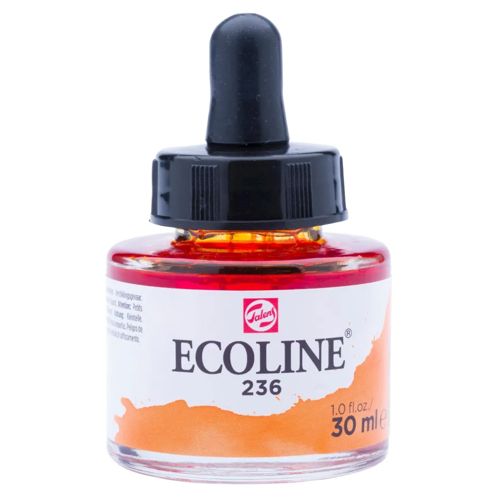 Farba akwarelowa Ecoline - Talens - Light Orange, 30 ml