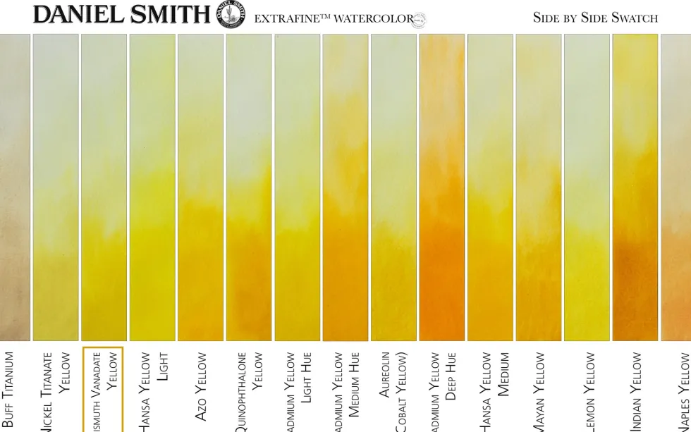 Farba akwarelowa Extra Fine - Daniel Smith - Bismuth Vanadate Yellow, 15 ml