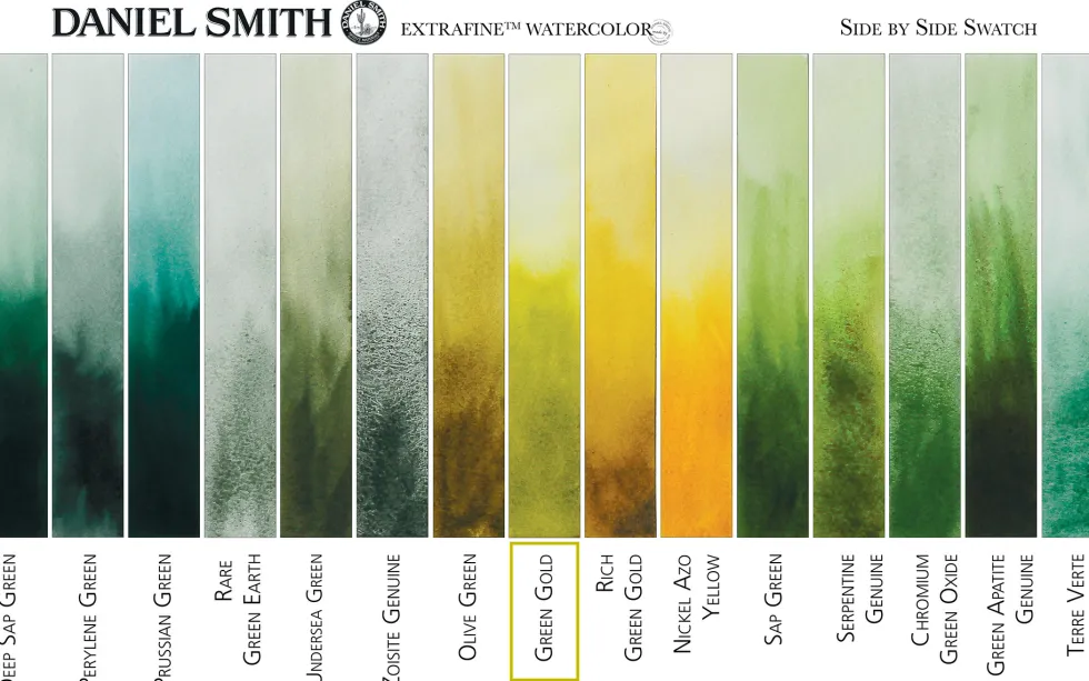 Farba akwarelowa Extra Fine - Daniel Smith - Green Gold, 5 ml