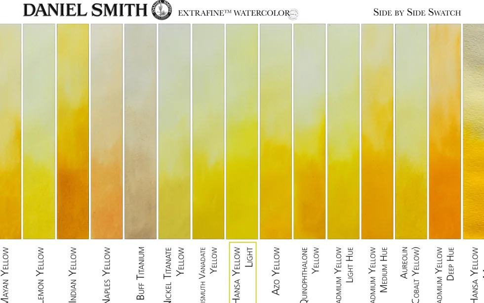 Farba akwarelowa Extra Fine - Daniel Smith - Hansa Yellow Light, 15 ml