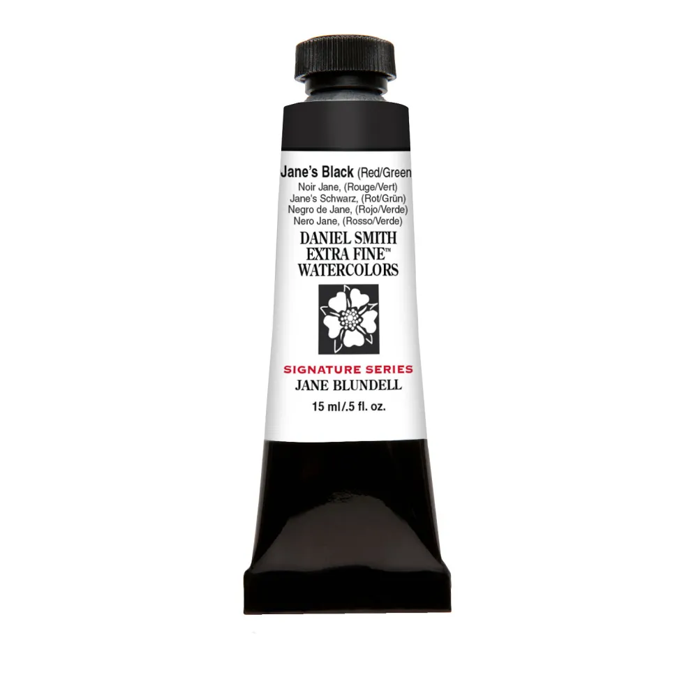 Farba akwarelowa Extra Fine - Daniel Smith - Jane's Black (Red/Green), 15 ml
